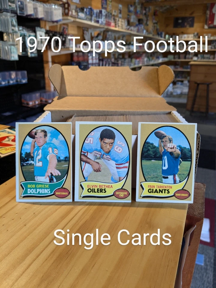 1970 Topps Football Single Cards. Complete Your Set. - Image 1 of 1