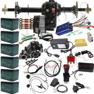 Kit asse posteriore golf 48 V 500 W 1000 W 1500 W Pedale freno motore differenziale per quad - Foto 1 di 112