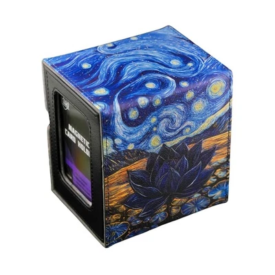 TCG/MTG Commander 100+ 卡艺术卡盒带存储(Starry Starry Black Lo... — 第 1/4 张图片