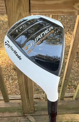 Club de golf TaylorMade Burner SuperFast 2.0 Rescue 3 híbrido 18° REAX 60 R Flex diestro Foto 1 de 4