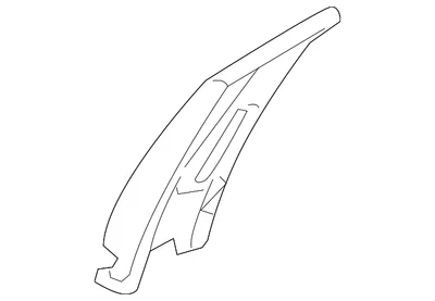 Moldura de pilar central superior genuina Ford AH6Z-5424357-DC Foto 1 de 2