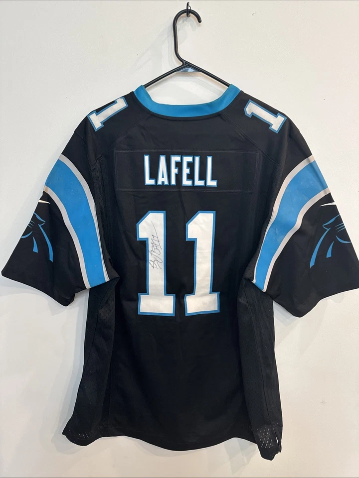 Camiseta deportiva Nike de los Carolina Panthers usada y firmada por Brandon LaFell sin certificado de autenticidad Foto 1 de 4