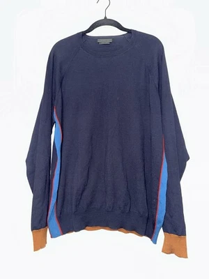 Prada Navy Crewneck Sweater Sz 54 Virgin Wool Soft Lightweight  - Image 1 of 4
