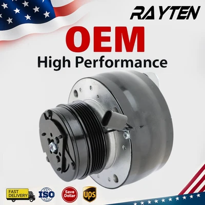 58948 A/C Compressor W/Clutch For 91-95 Chevy Cadillac Buick GMC Olds 6Groove - Image 1 of 4