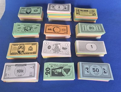 HUGE Lot Play Money Various Games Monopoly Star Wars Toy Story Simpsons Life +++ - Image 1 of 2