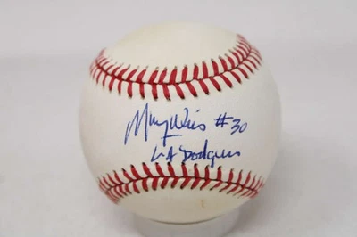 Maury Wills PSA/DNA Authenticated Auto Signed Baseball Dodgers  LA #30 - Image 1 of 4