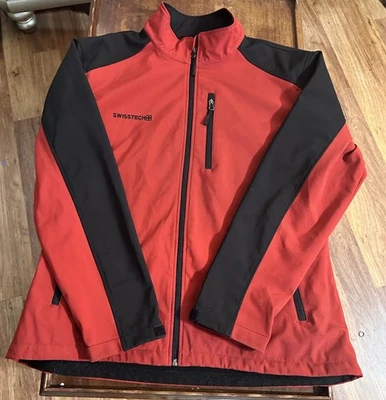 Swiss Tech Softshell Jacket Men's LG (42-44)Red Coat Full Zip - Image 1 of 4