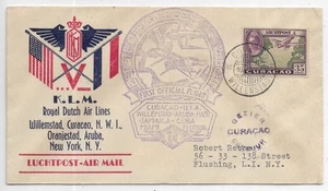 1943 1st Flight Willemstad, Curacao to New York, NY Censored (65832) - Picture 1 of 2