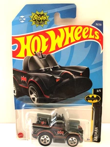 HOT WHEELS 🦇 CLASSIC TV SERIES BATMOBILE BLACK TOONED 2021 - Picture 1 of 3