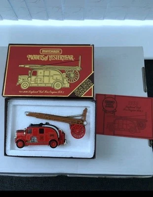 MATCHBOX YESTERYEAR 1936 LEYLAND CUB FIRE ENGINE 1989 BOXED NEW Collectors - Image 1 of 4