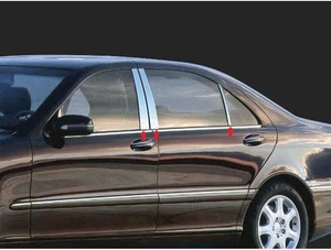 6pc. Luxury FX Chrome Pillar Post Trim for 2007-2013 Mercedes S Class - Picture 1 of 5