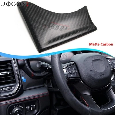 Matte Carbon For Dodge Ram 1500 TRX Rebel 20+ Console Driver Side Dashboard Trim - Imagem 1 de 4
