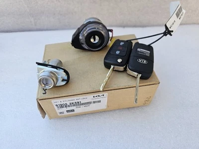 Kia Genuine Lock Key & Cylinder Set 81905-2K591 Genuine - Image 1 of 4