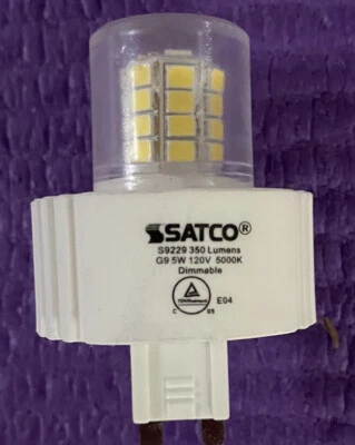 10 - T4 G9 Base Bi Pin LED Bulb 5000K Dimmable - Image 1 of 2