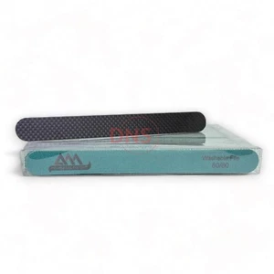 Lima de uñas de acrílico pirámide - cinta recta azul 80/80 grano 80 archivos + 1 cinta de carbono - Imagen 1 de 7