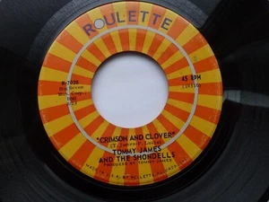 TOMMY JAMES SHONDELLS 45 CRIMSON AND CLOVER USA ROULETTE 1969 PSYCH FREAKBEAT V+ - Picture 1 of 2