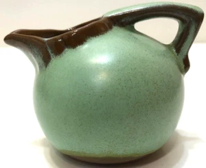 Vintage Frankoma Pottery Pitcher # 553 Miniature Prairie Green 2 5/8" Tall # 1 - Picture 1 of 8
