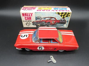 Giocattolo latta vintage macchina rally car clock work. Lunghezza 18 cm. - Imagen 1 de 4
