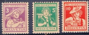 SWITZERLAND, YV # 151/3, COMPLETE SET, MH - Imagen 1 de 1