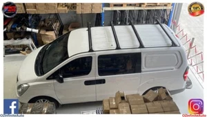 Hyundai iLoad/iMax Set of 4 Matte Black Roof Racks+Track Mount System 2007+ - Picture 1 of 6