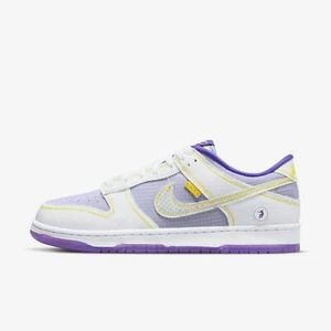 Größe 13 - Nike Dunk Low x Union 'Passport Pack' (grau/lila/gelb) DJ9649-500 - Bild 1 von 6