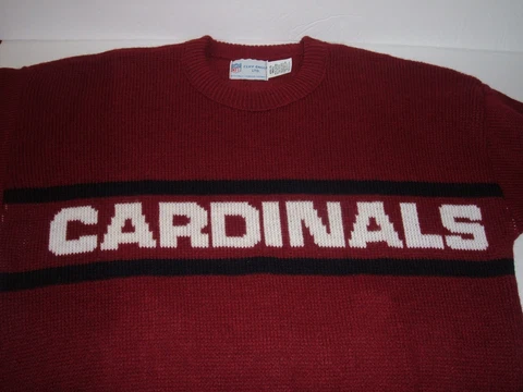 Vintage 90's Arizona Cardinals CLIFF ENGLE Sweater Sz Small Rare Made In USA Cover