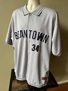 P Miller BOSTON BEANTOWN David Ortiz "Big Papi" #34 Baseball Jersey Gray - Picture 1 of 5
