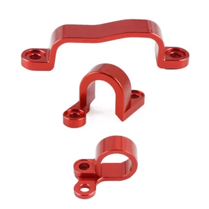 Abrazaderas de manguera de línea de freno trasero Billet para Honda CRF450R 2002-2012 CRF450X 2005-2017 - Imagen 1 de 7