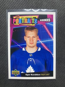 2020-2021 Egor Korshkov Portraits Rookies Toronto Maple Leafs NHL CB ITEM #850