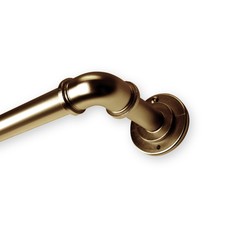 1" Industrial Pipe Design Blackout Adjustable Curtain Rod choose from 4 sizes