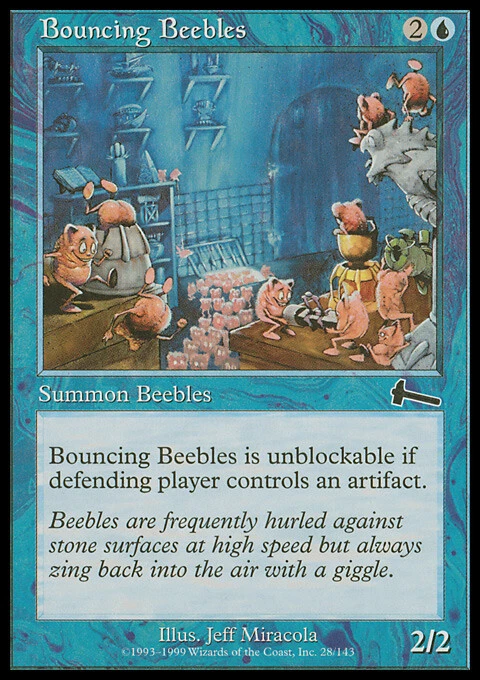 Magic the Gathering MTG Bouncing Beebles (28) Urza's Legacy   LP - Image 1 of 1