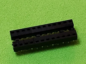 17 PIEZAS 24 PINES IC DIP SOCKET DIP-24 24DIP ESTRECHO - PIEZAS ORIGINALES OEM - Imagen 1 de 2