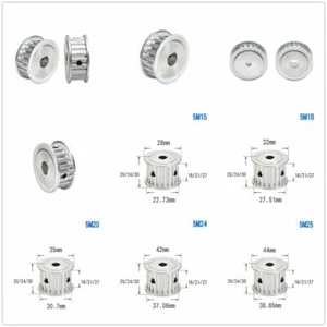 Polea de correa de distribución 5M 15 18 20 24 25 dientes para CNC/motor paso a paso/impresora 3D - Imagen 1 de 5