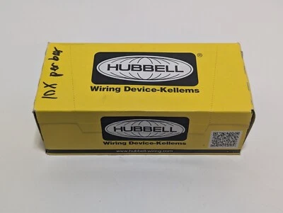 10 Pack of Hubbell HBL8300HRED 20A Red Duplex Receptacles - Image 1 of 4