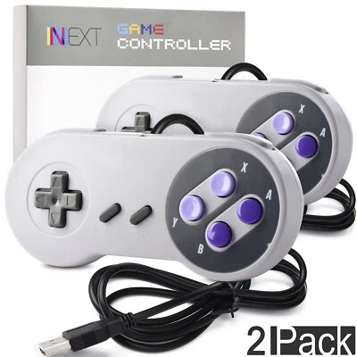 Wired Retro SNES USB Port Controller Gaming Joypad Joystick for Raspberry Pi PC - Image 1 of 4