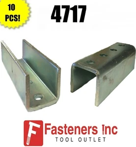 (QTY 10) 1-5/8" 4 Hole Splice Clevis Coupler for Unistrut Channel #4717 P1377 - Picture 1 of 5