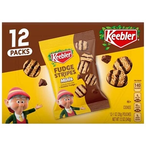 Keebler On-The-Go Fudge Stripes Cookies, 12 Count (Pack of 1) - Picture 1 of 10
