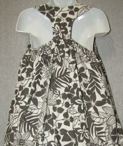 TEA COLLECTION Sundress Dress Modern Tropical Floral Linen Blend Girls 8 - Picture 1 of 5