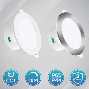 Faretto da incasso LED dimmerabile 10 W/12 W/14 W faretto ultra piatto spot a soffitto IP44/IP65 - Foto 1 di 26