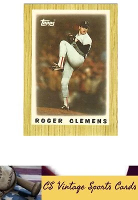 1987 Topps Major League Leaders Minis #42 Roger Clemens - Image 1 of 2