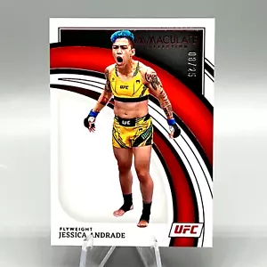 2022 UFC Immaculate Jessica Andrade # /25 Red Parallel MMA card - Picture 1 of 3