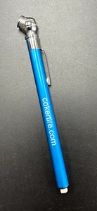 COKER TIRE CO. Publicidad Manómetro de Presión de Neumáticos Anodizado Azul 6" Longitud NUEVO ESTADO - Imagen 1 de 5