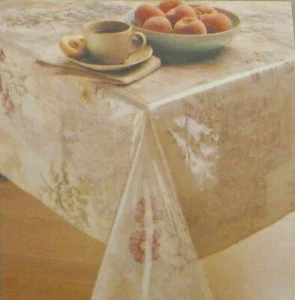 Clear Vinyl Tablecloth Protector By Elrene 70 Round - Picture 1 of 1