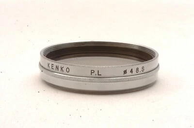 @ SakuraDo Camera @ Excellent & Rare @ Vintage Kenko P.L 48mm Chrome Lens Filter - Image 1 of 4