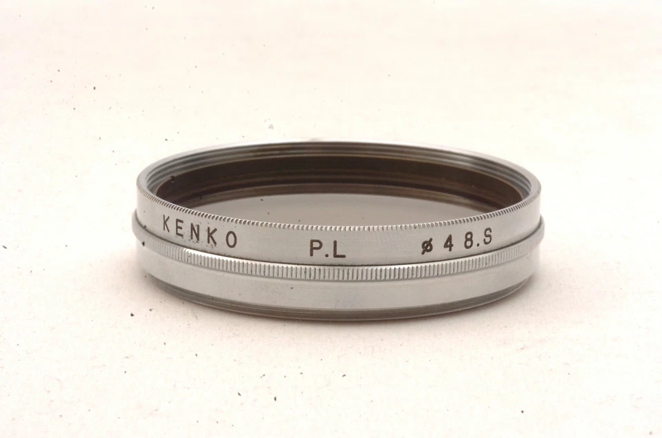 @ SakuraDo Camera @ Excellent & Rare @ Vintage Kenko P.L 48mm Chrome Lens Filter - Image 1 of 4