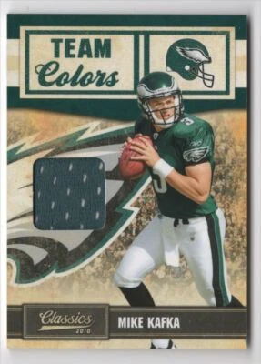 2010 PANINI CLASSICS TEAM COLORS Mike Kafka /299 Philadelphia Eagles #32 - Image 1 of 2