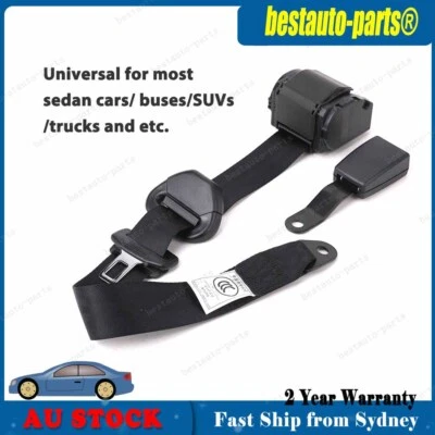 For Toyota 3-Point Universal Safety Seat Belt Dark Seatbelt Strap Retractor AU - image 1 of 4