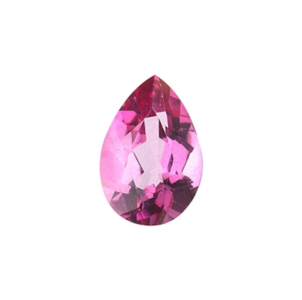 Gemas sueltas facetadas de pera topacio rosa natural genuino (4x3 mm - 20x15 mm) Foto 1 de 1