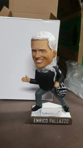 Enrico Pallazzo Bobblehead Akron RubberDucks Leslie Nielsen Naked Gun Cover