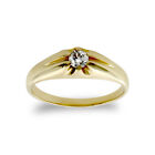 9-karatowe złoto Jewelco London CZ cygański pasjans pierścionek dla dziecka